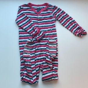 Kickee Pants Stripe Basic Footie Pajamas